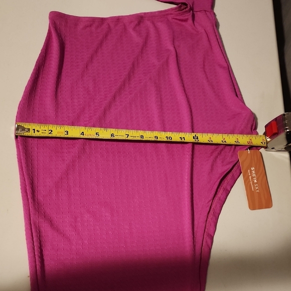 NWT Shein SXY Hot Pink Dress - Picture 5 of 7